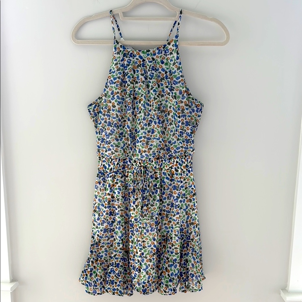 Trixxi Floral Print Halter Romper size S